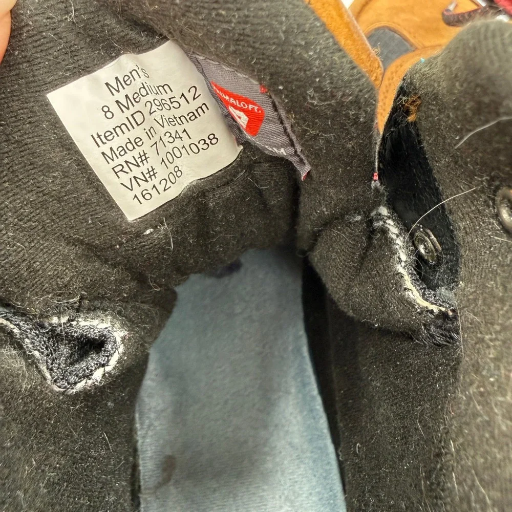 L.L. Bean Snow‎ Sneakers Mens 8 Brown Waterproof Insulated Hiking Winter Boots